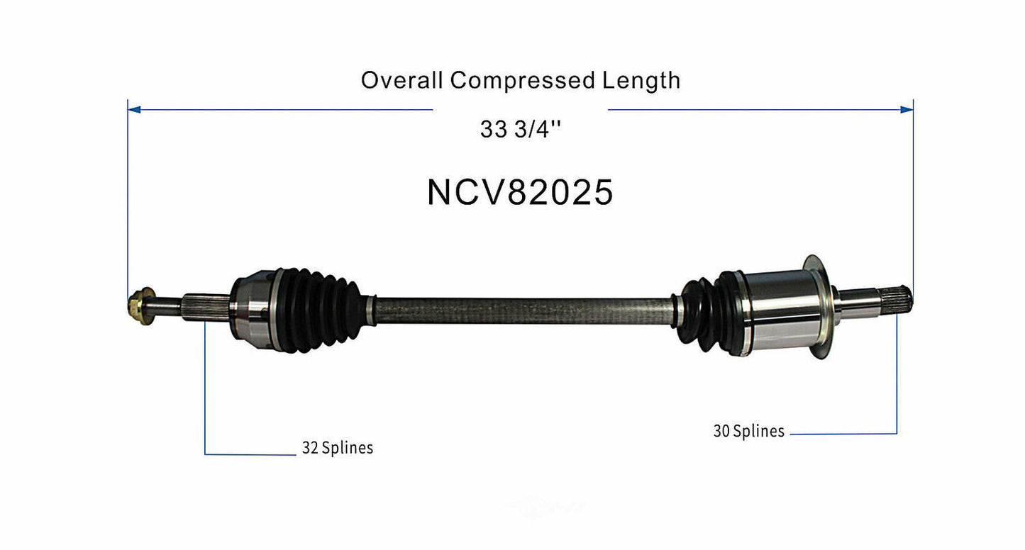 GSP North America NCV82025 CV Axle Assembly