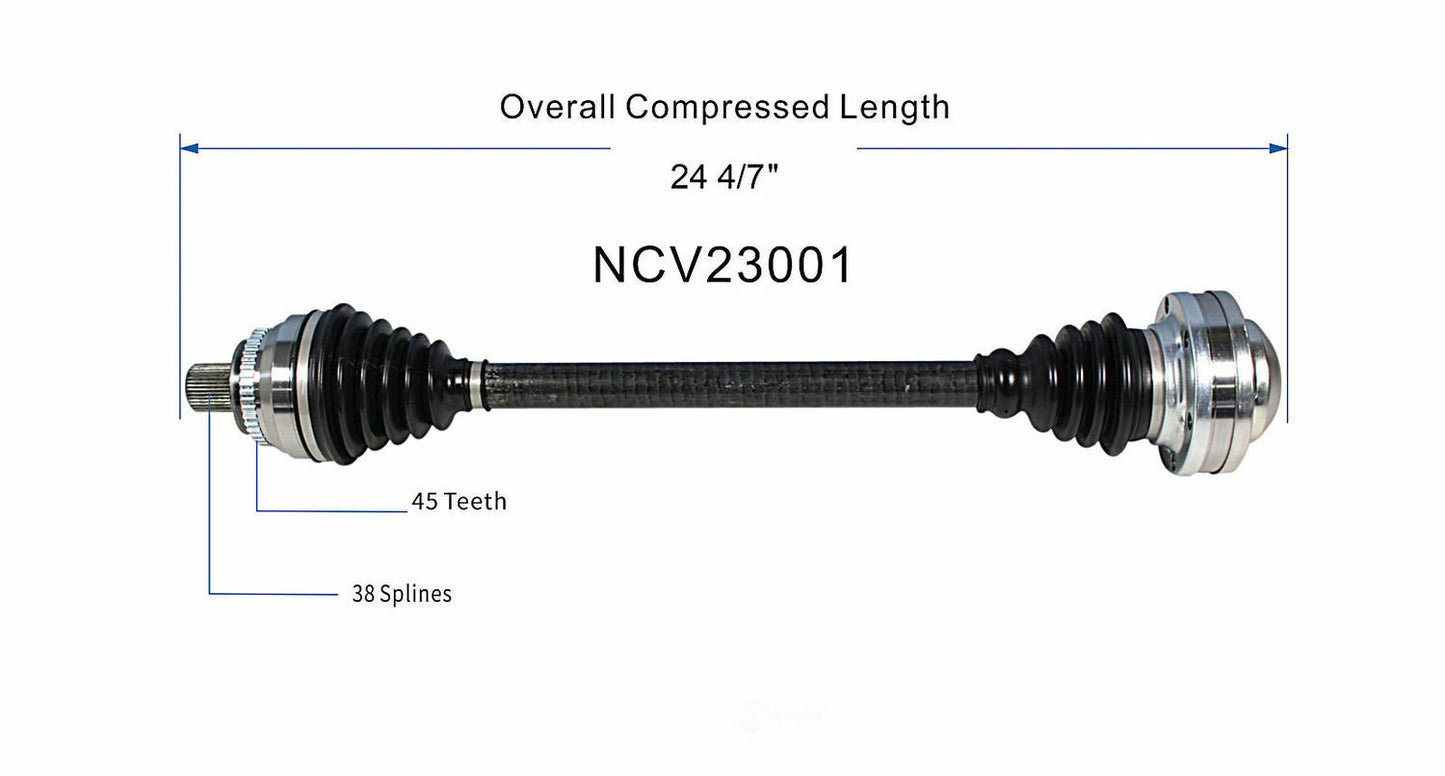 GSP North America NCV23001 CV Axle Assembly