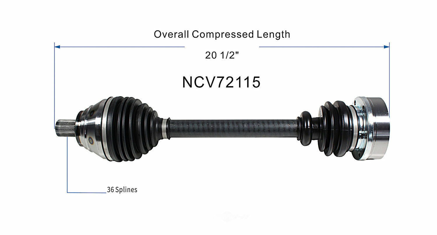 GSP North America NCV72115 CV Axle Assembly