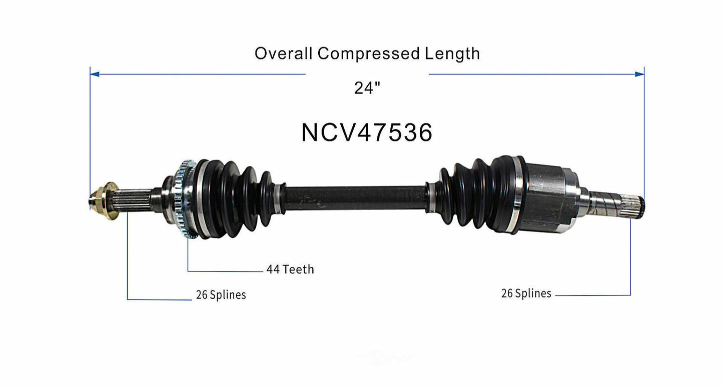 GSP North America NCV47536 CV Axle Assembly
