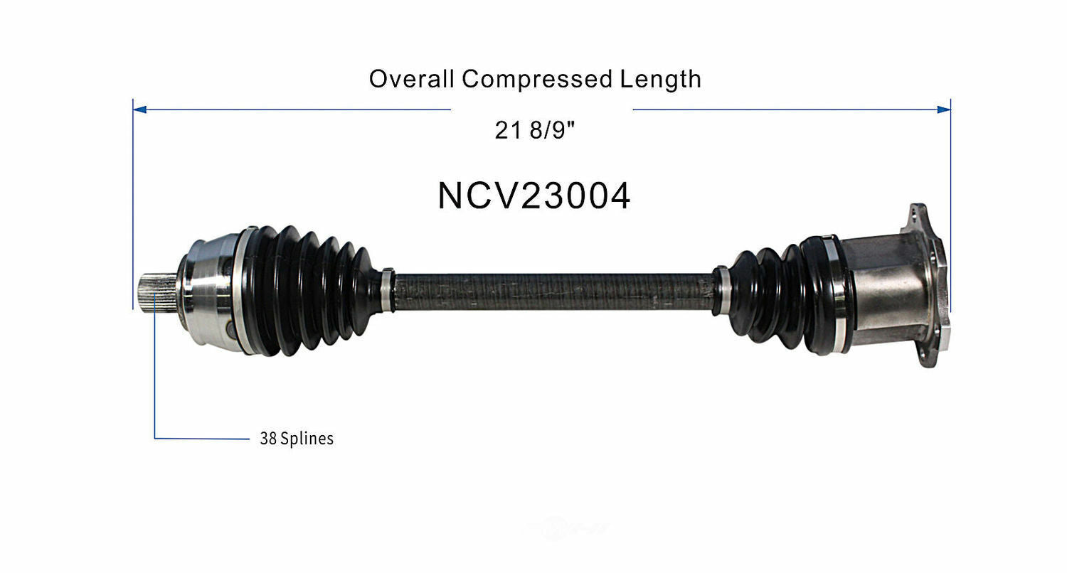 GSP North America NCV23004 CV Axle Assembly