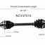 GSP North America NCV37515 CV Axle Assembly