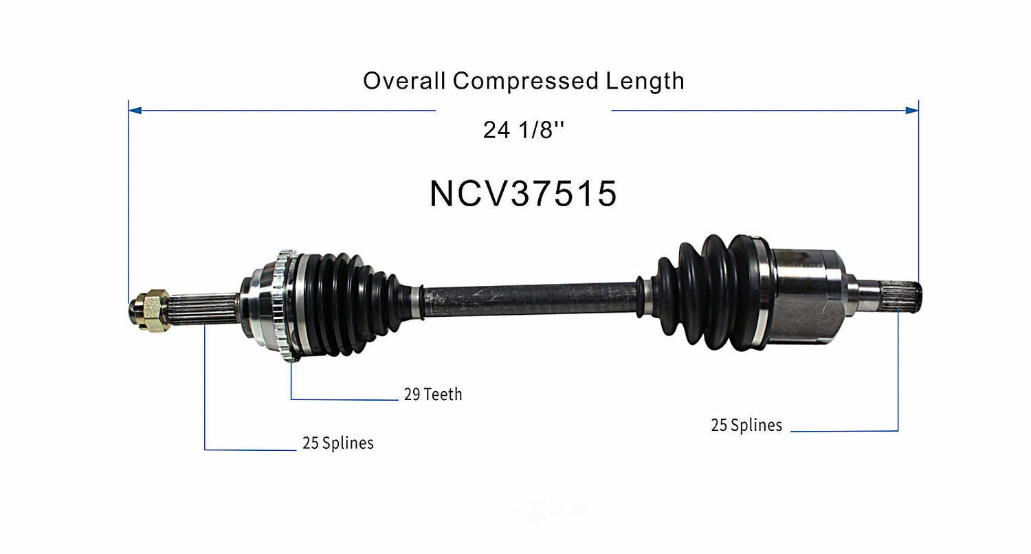 GSP North America NCV37515 CV Axle Assembly