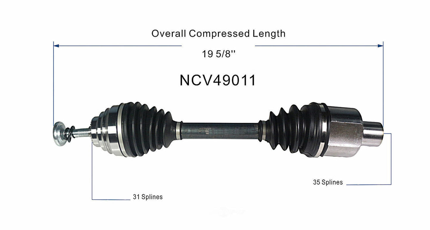 GSP North America NCV49011 CV Axle Assembly