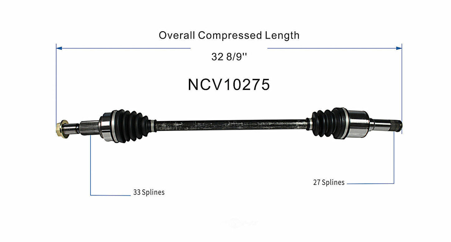 GSP North America NCV10275 CV Axle Assembly