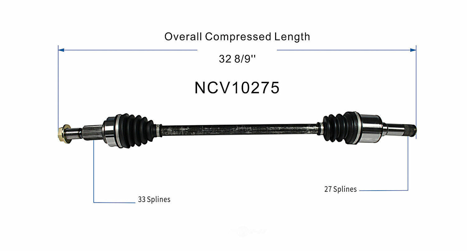 GSP North America NCV10275 CV Axle Assembly