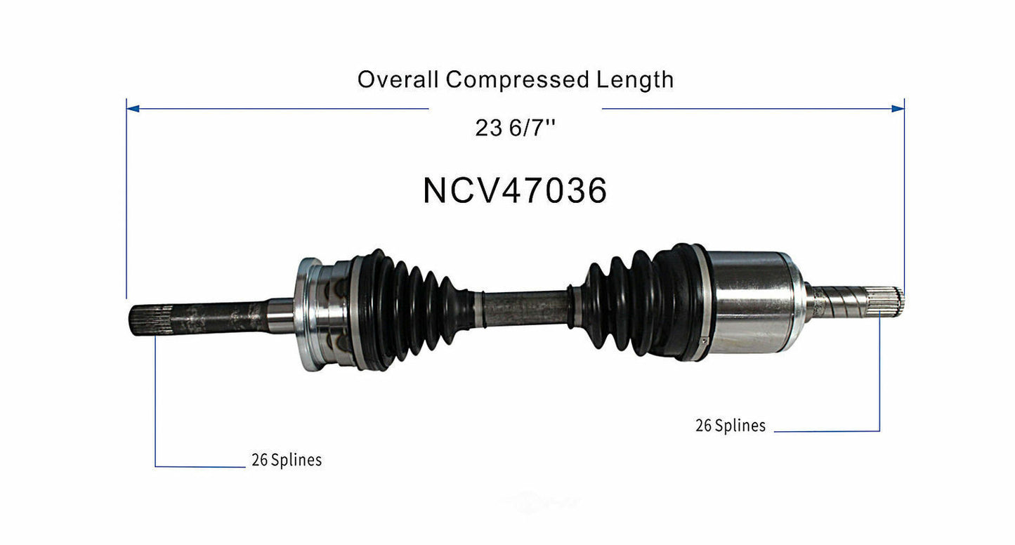 GSP North America NCV47036 CV Axle Assembly