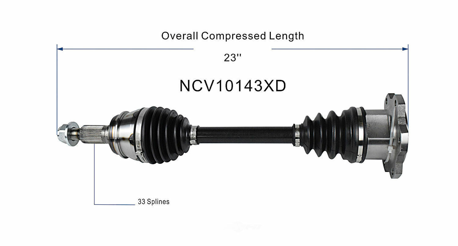 GSP North America NCV10143XD CV Axle Assembly