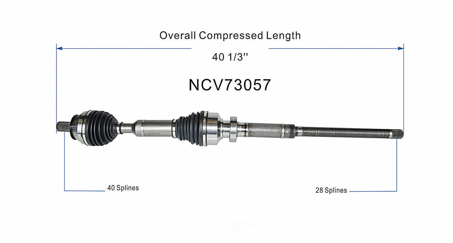 GSP North America NCV73057 CV Axle Assembly