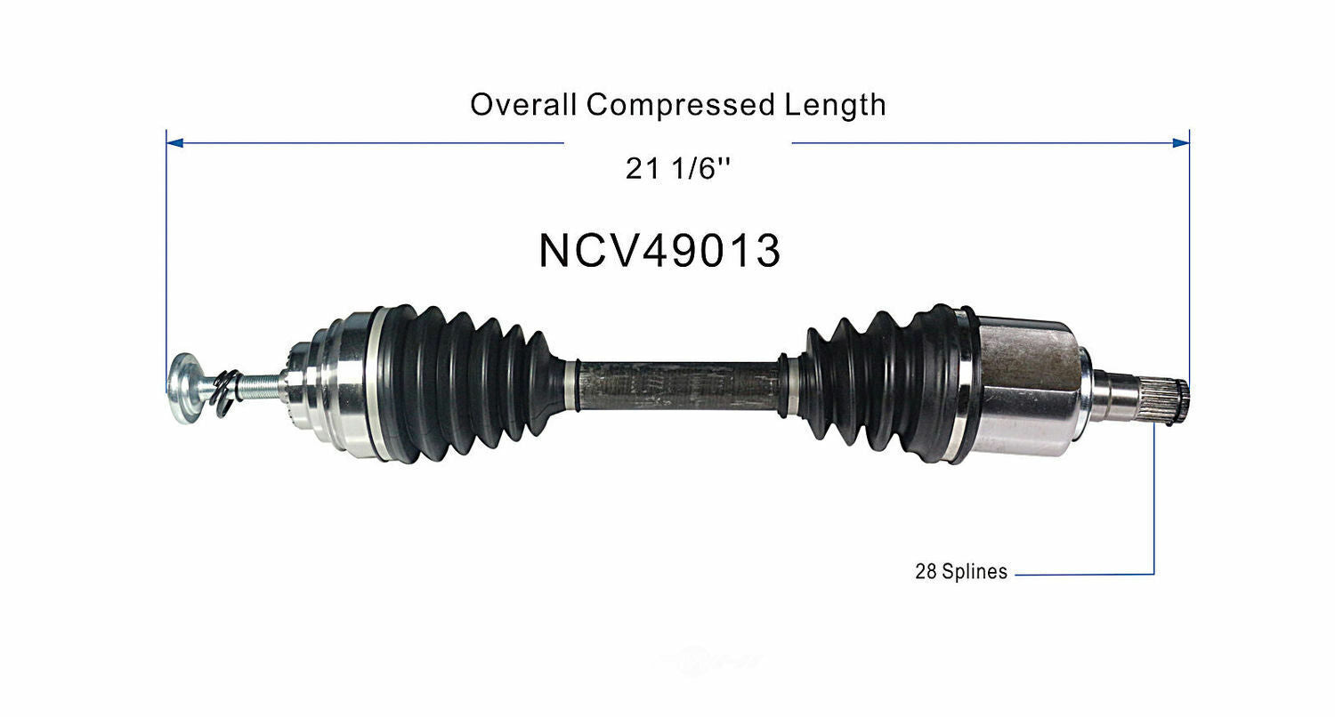 GSP North America NCV49013 CV Axle Assembly