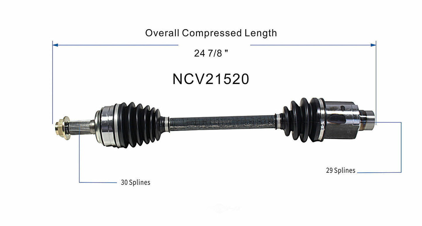 GSP North America NCV21520 CV Axle Assembly