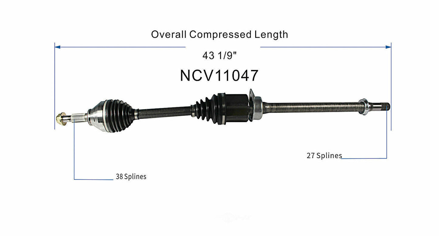 GSP North America NCV11047 CV Axle Assembly