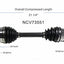 GSP North America NCV73551 CV Axle Assembly