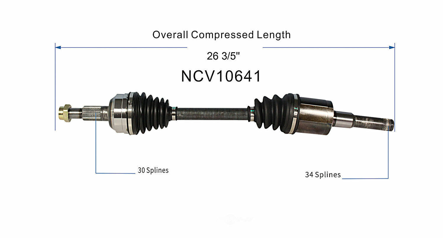 GSP North America NCV10641 CV Axle Assembly