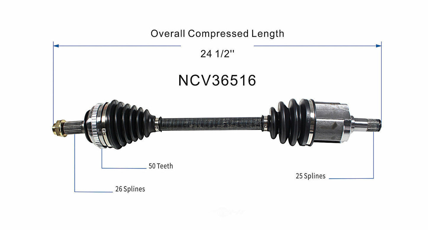 GSP North America NCV36516 CV Axle Assembly