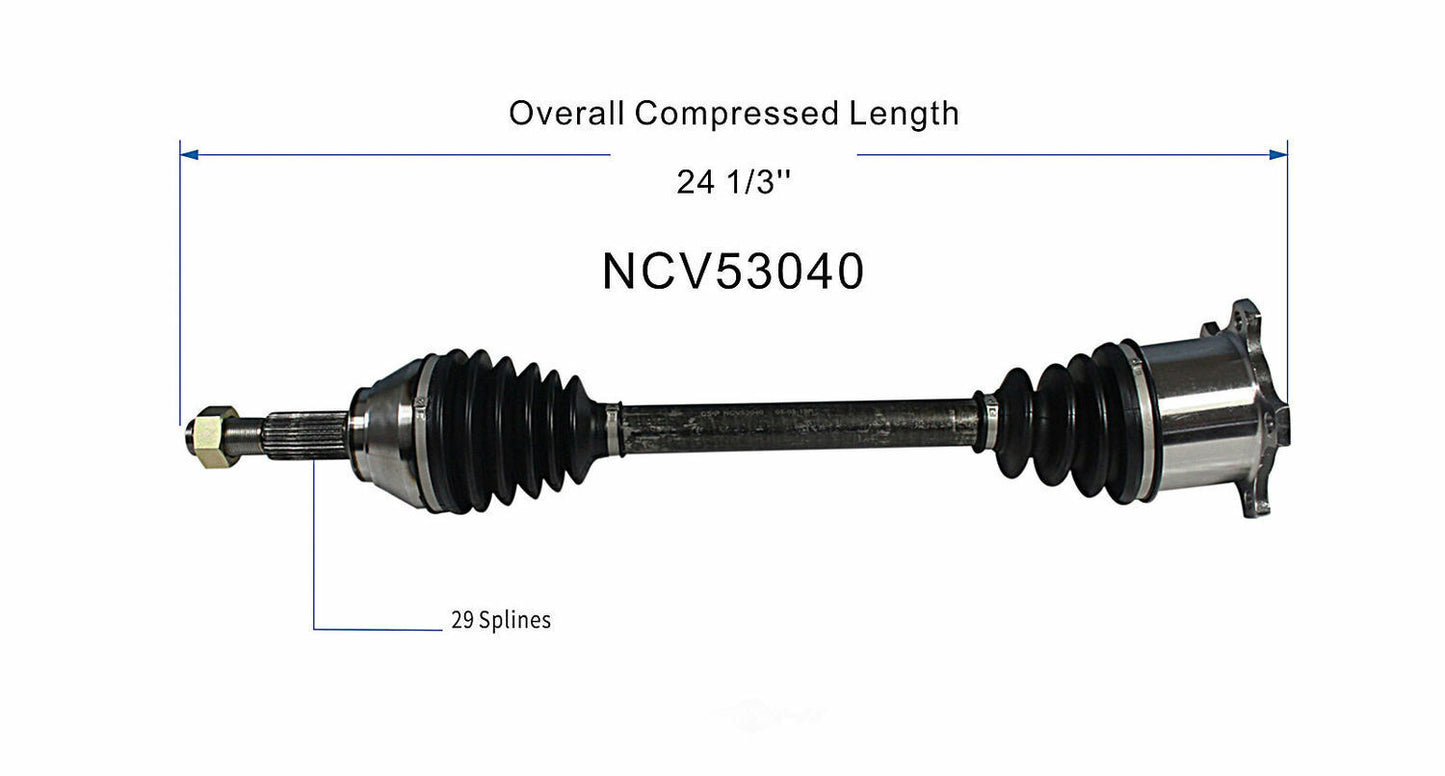 GSP North America NCV53040 CV Axle Assembly