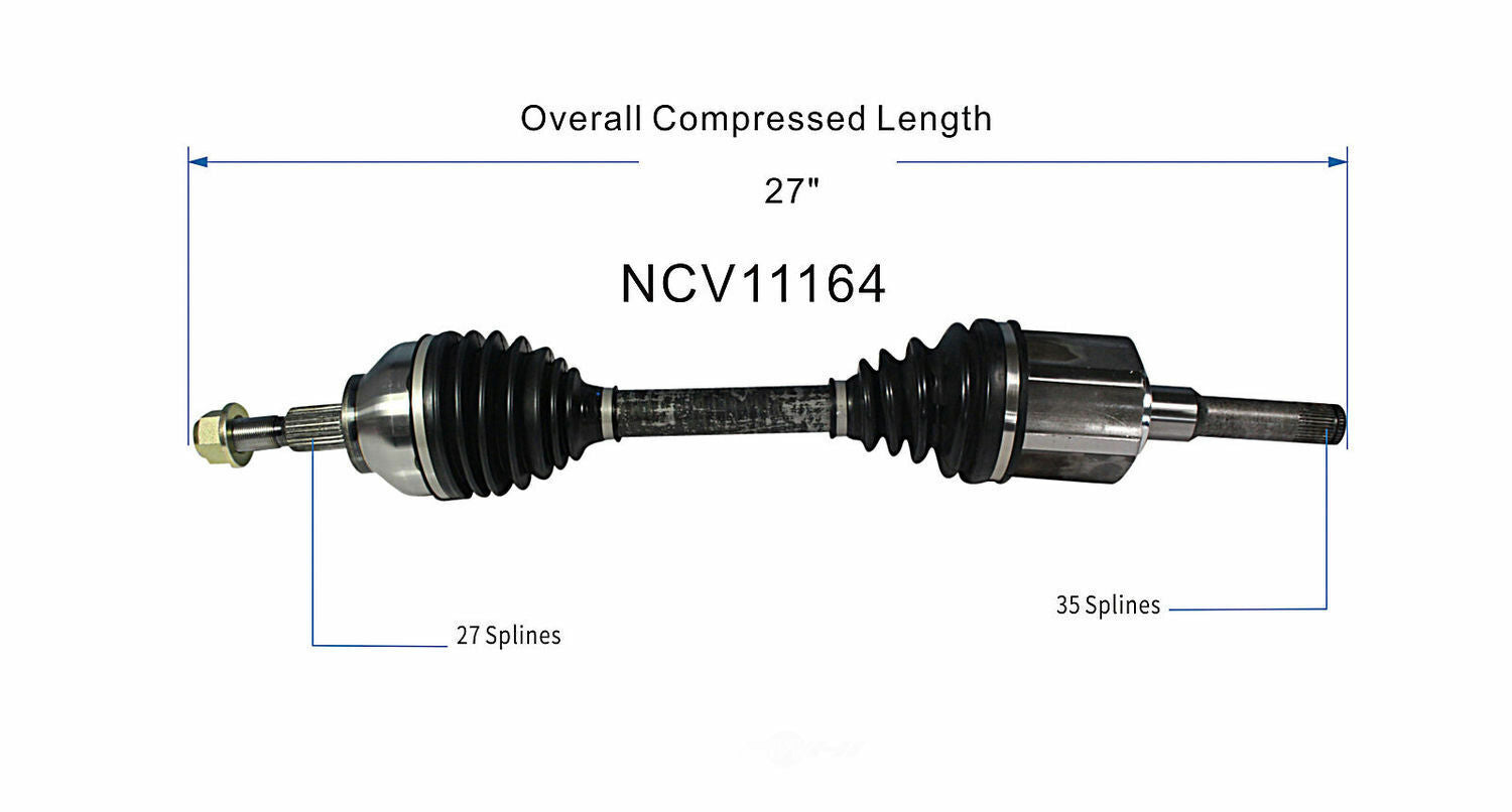 GSP North America NCV11164 CV Axle Assembly