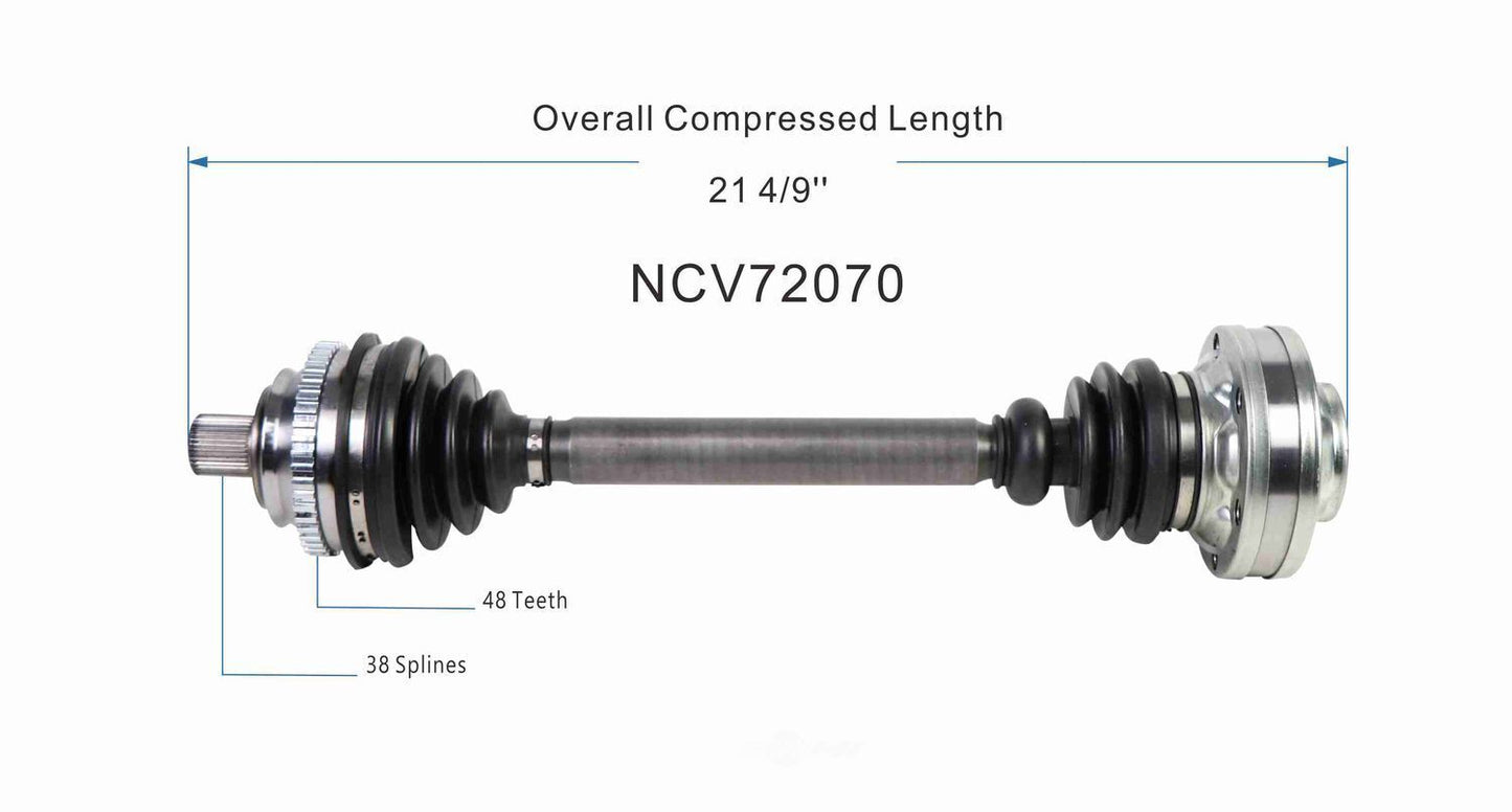 GSP North America NCV72070 CV Axle Assembly