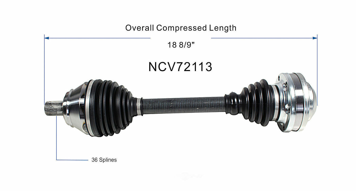GSP North America NCV72113 CV Axle Assembly