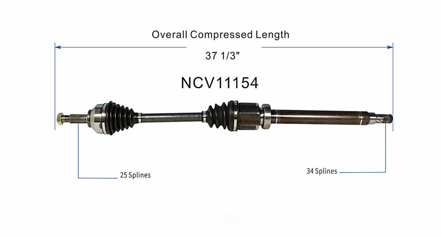 GSP North America NCV11154 CV Axle Assembly