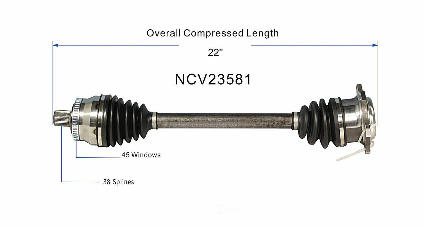 GSP North America NCV23581 CV Axle Assembly