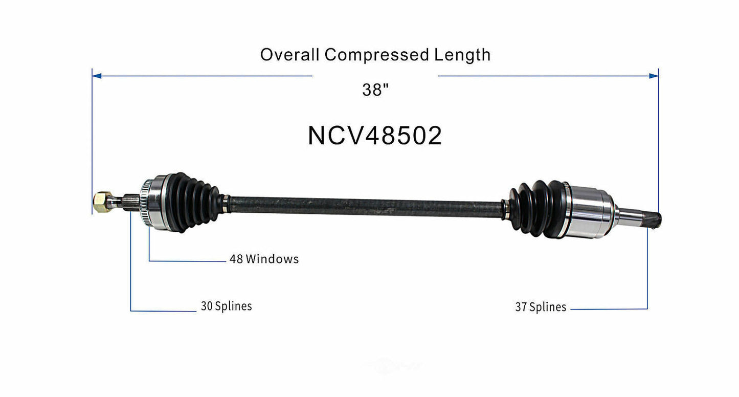 GSP North America NCV48502 CV Axle Assembly