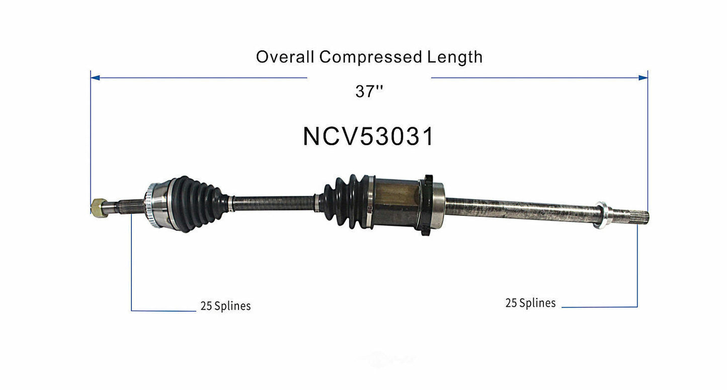 GSP North America NCV53031 CV Axle Assembly