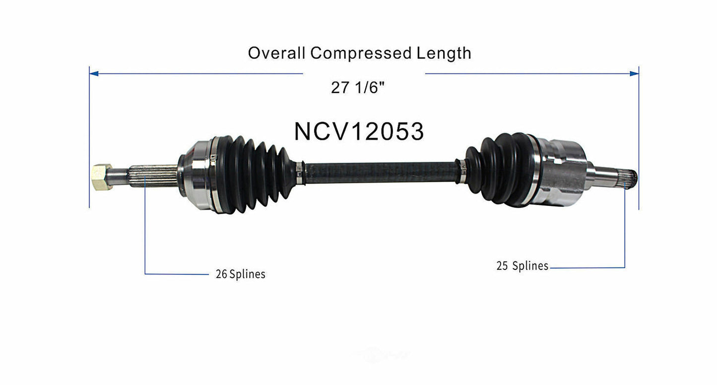 GSP North America NCV12053 CV Axle Assembly