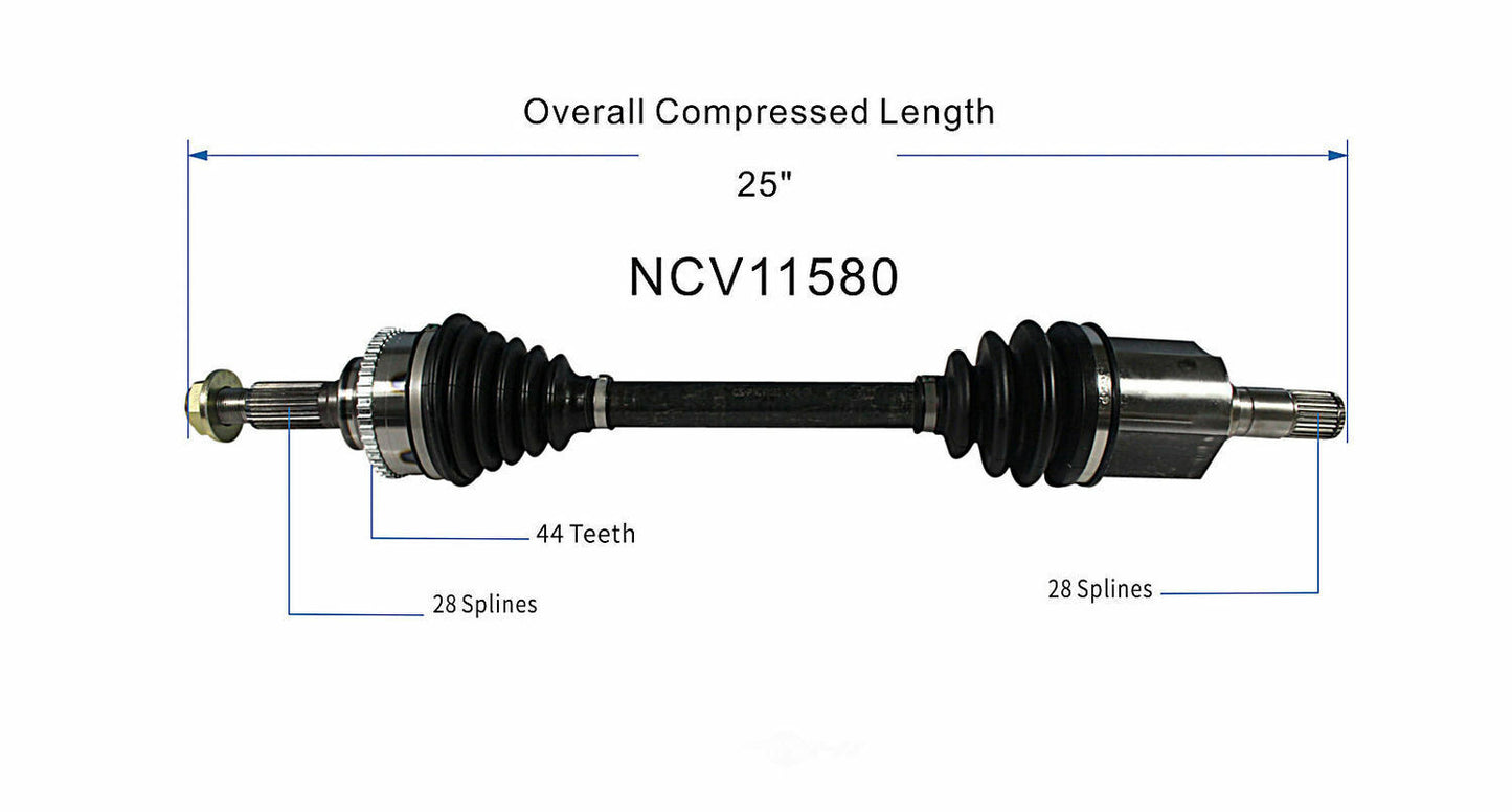 GSP North America NCV11580 CV Axle Assembly