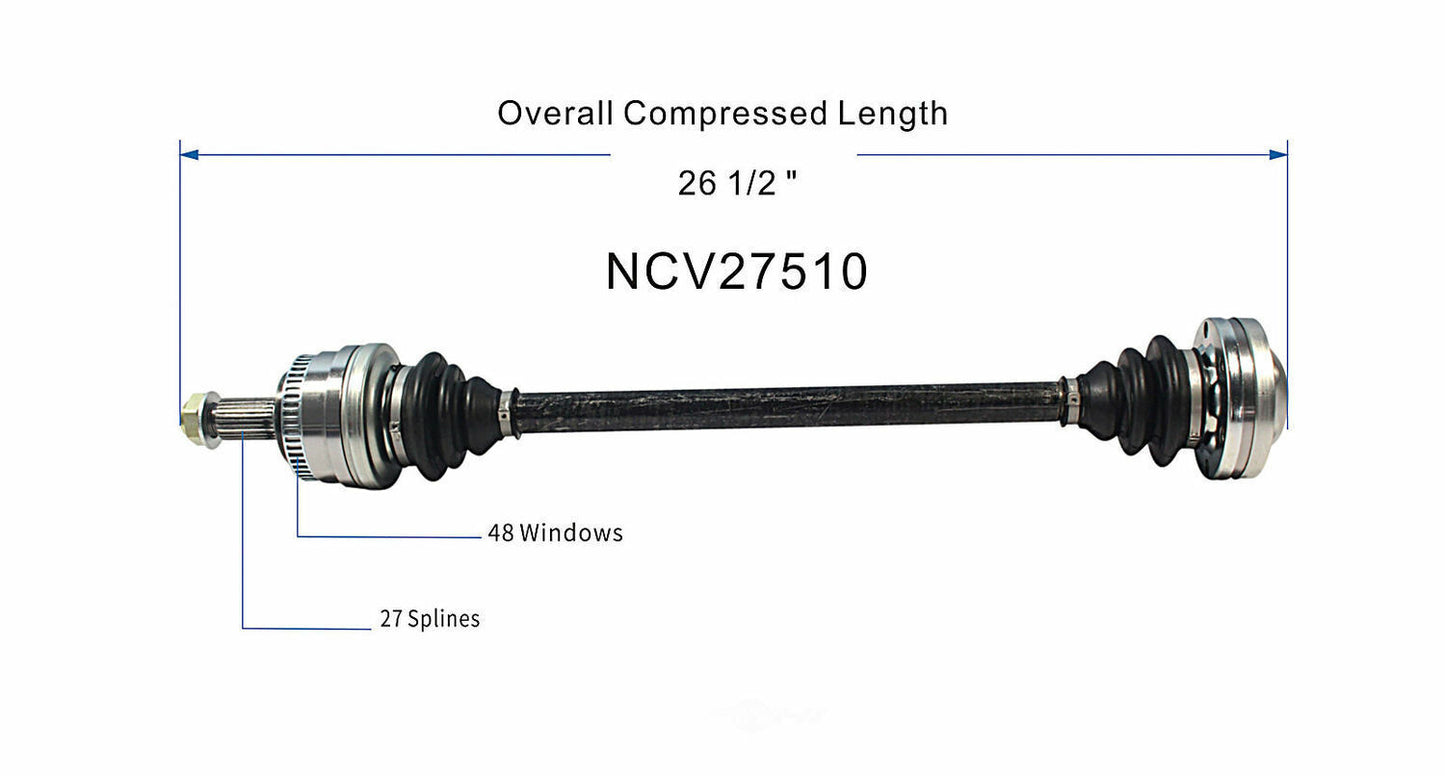 GSP North America NCV27510 CV Axle Assembly