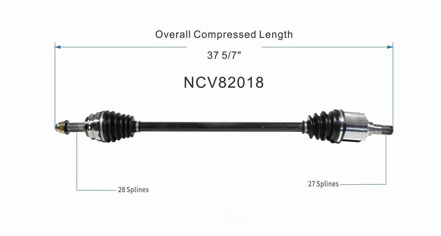 GSP North America NCV82018 CV Axle Assembly