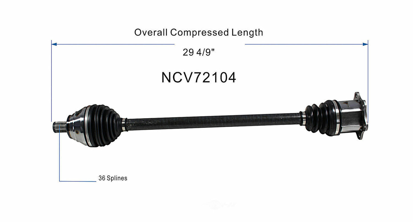 GSP North America NCV72104 CV Axle Assembly