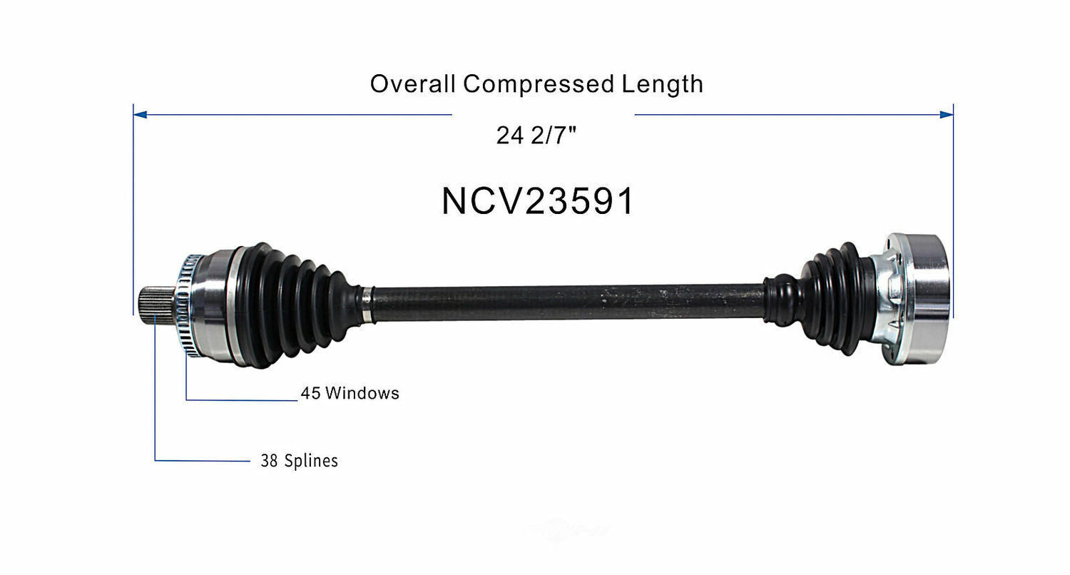 GSP North America NCV23591 CV Axle Assembly