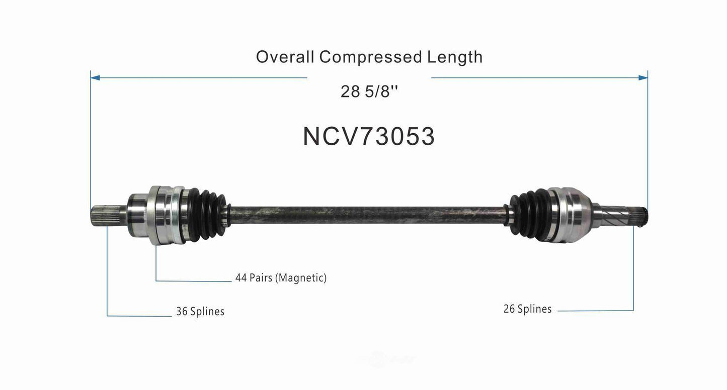 GSP North America NCV73053 CV Axle Assembly