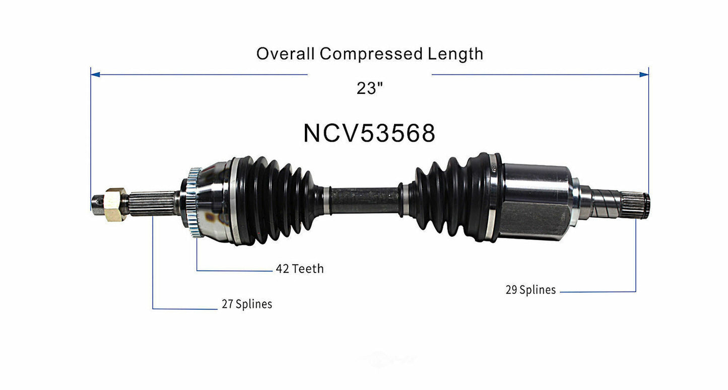 GSP North America NCV53568 CV Axle Assembly