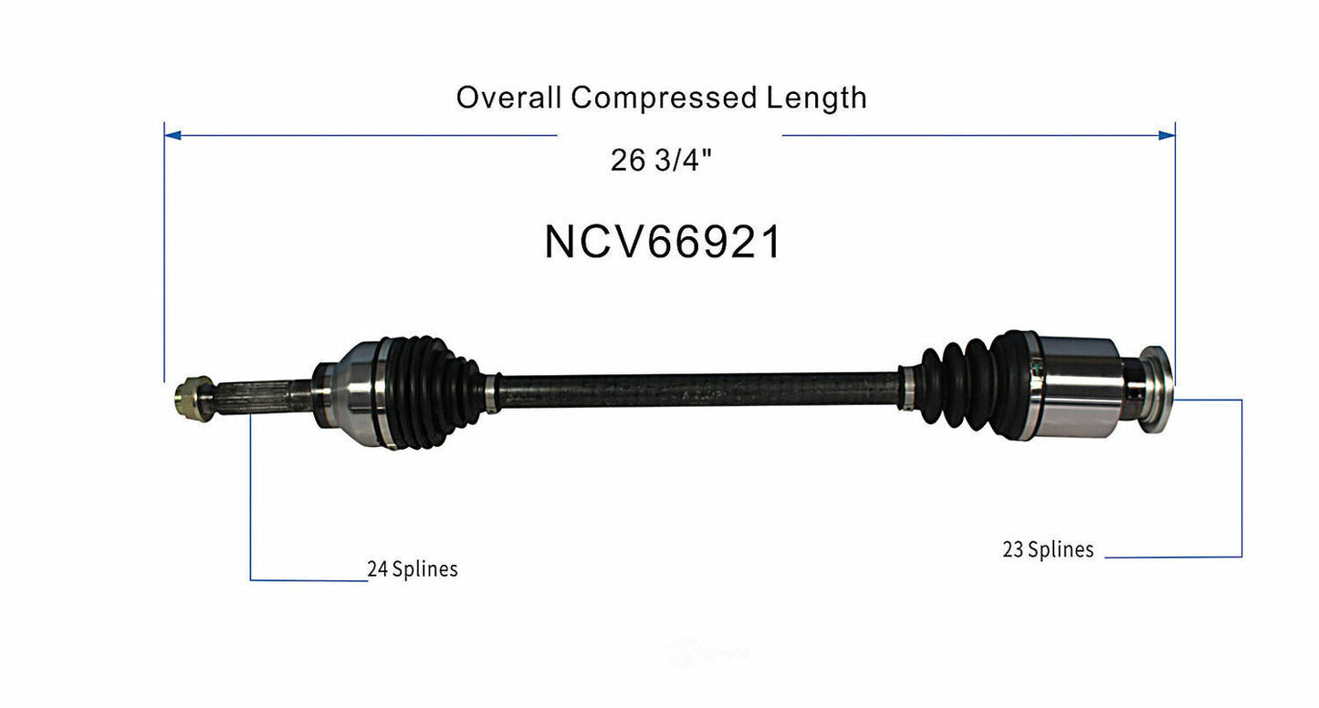 GSP North America NCV66921 CV Axle Assembly