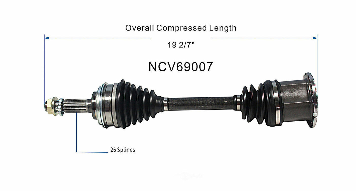 GSP North America NCV69007 CV Axle Assembly