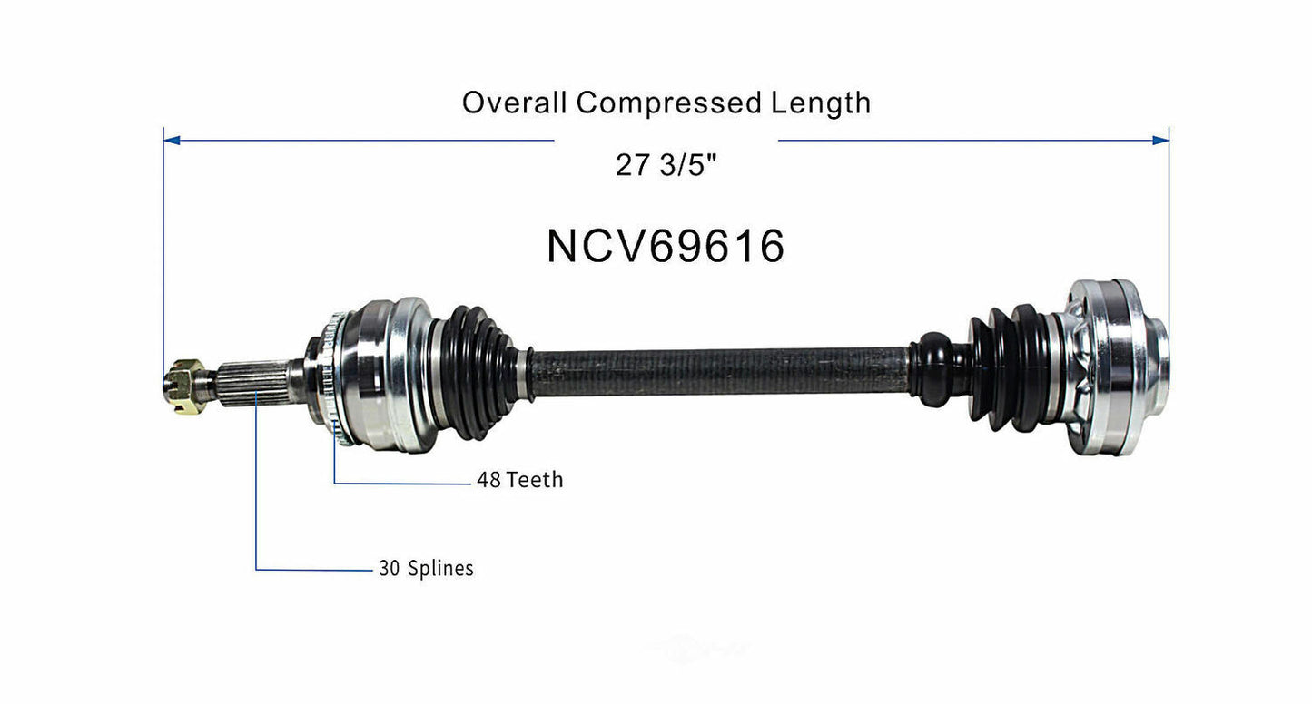 GSP North America NCV69616 CV Axle Assembly