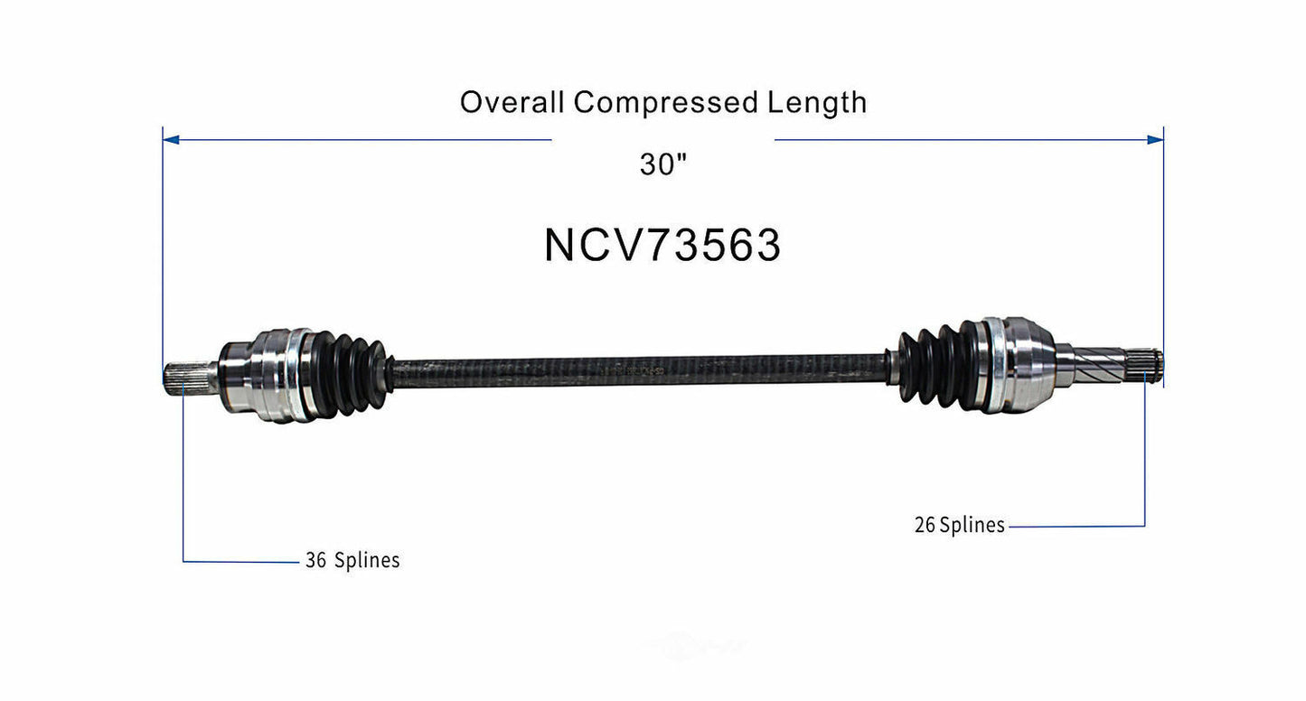 GSP North America NCV73563 CV Axle Assembly