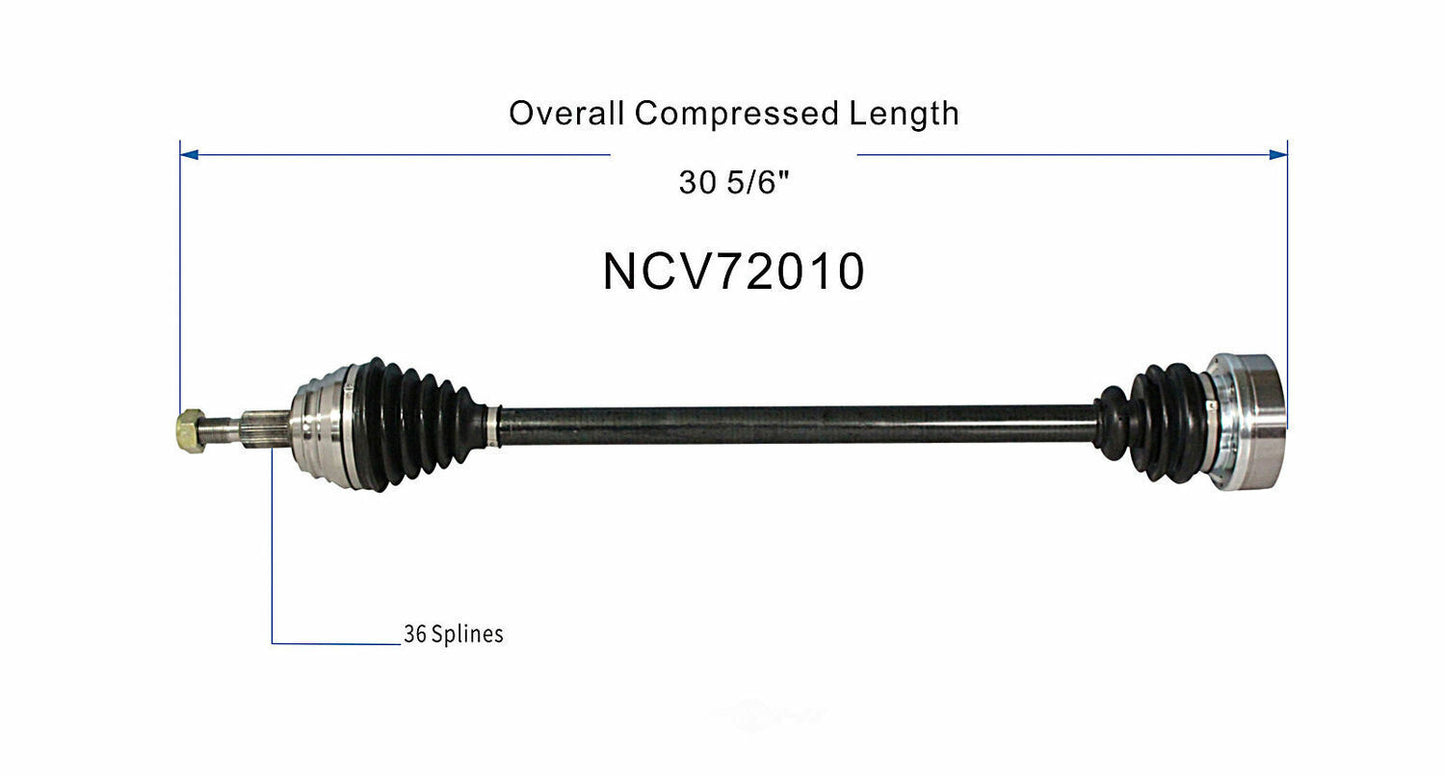 GSP North America NCV72010 CV Axle Assembly