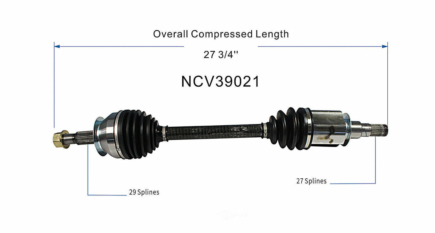 GSP North America NCV39021 CV Axle Assembly