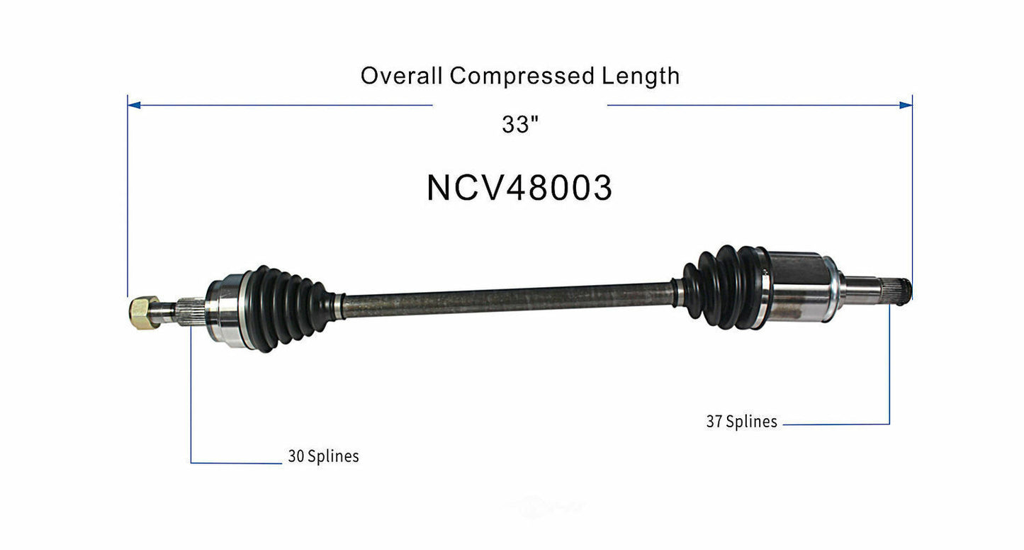 GSP North America NCV48003 CV Axle Assembly