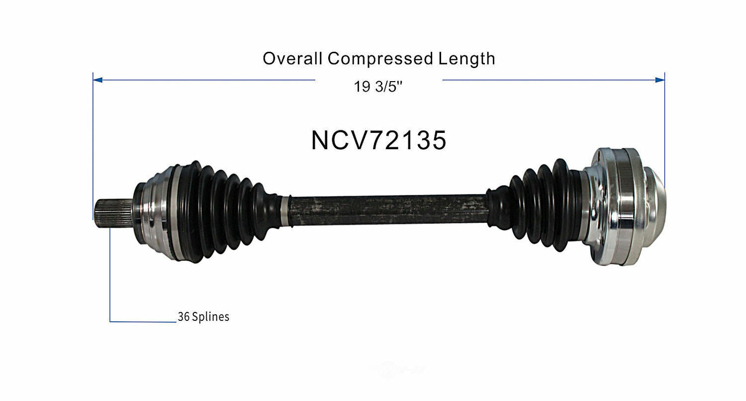GSP North America NCV72135 CV Axle Assembly