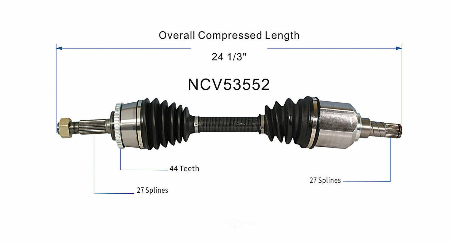 GSP North America NCV53552 CV Axle Assembly