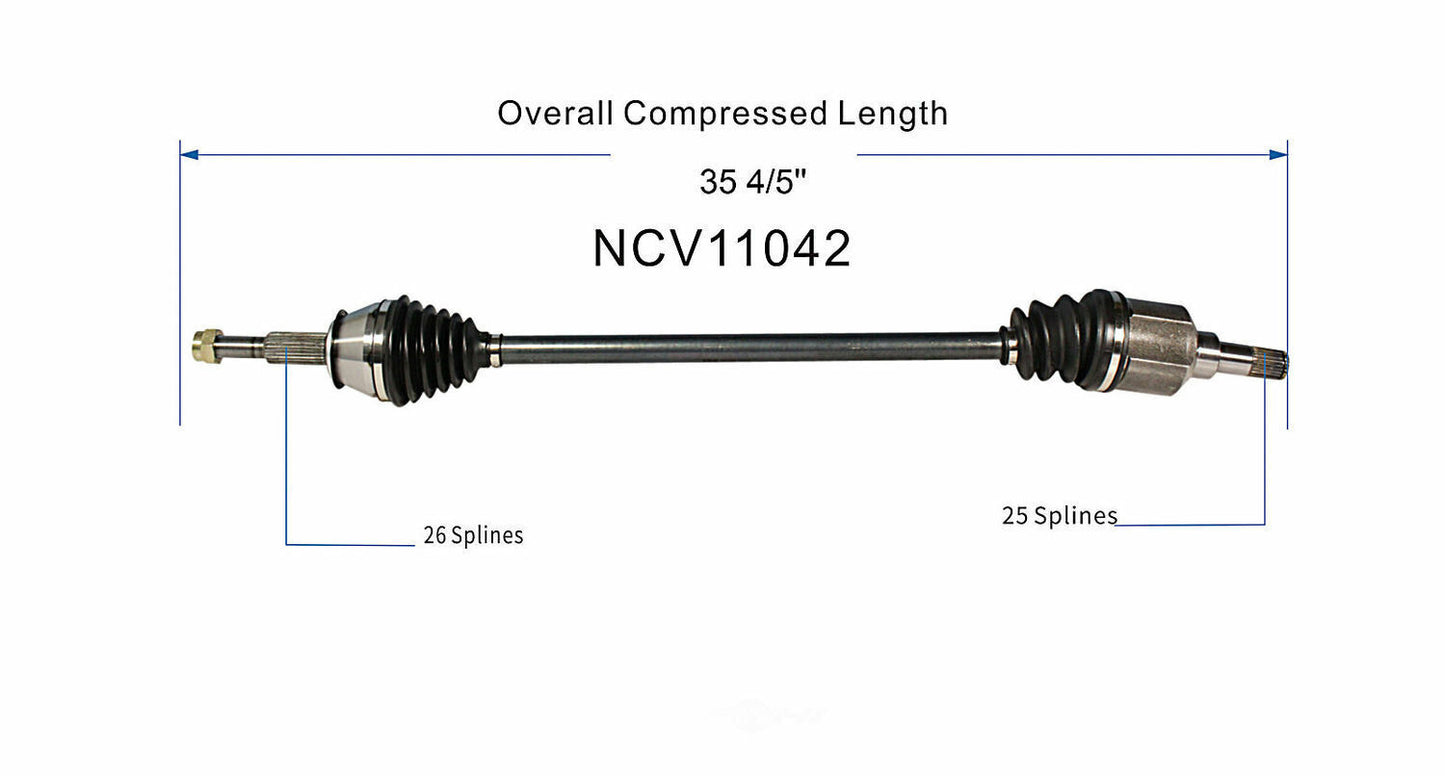 GSP North America NCV11042 CV Axle Assembly