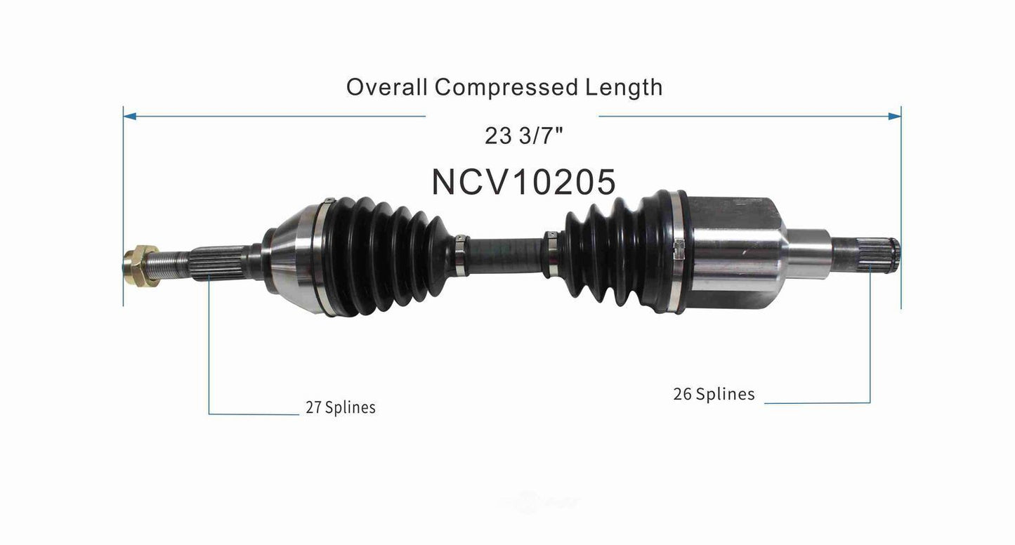 GSP North America NCV10205 CV Axle Assembly