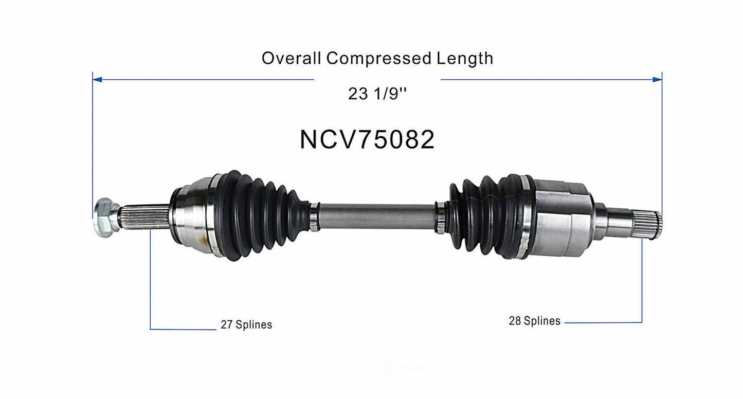 GSP North America NCV75082 CV Axle Assembly