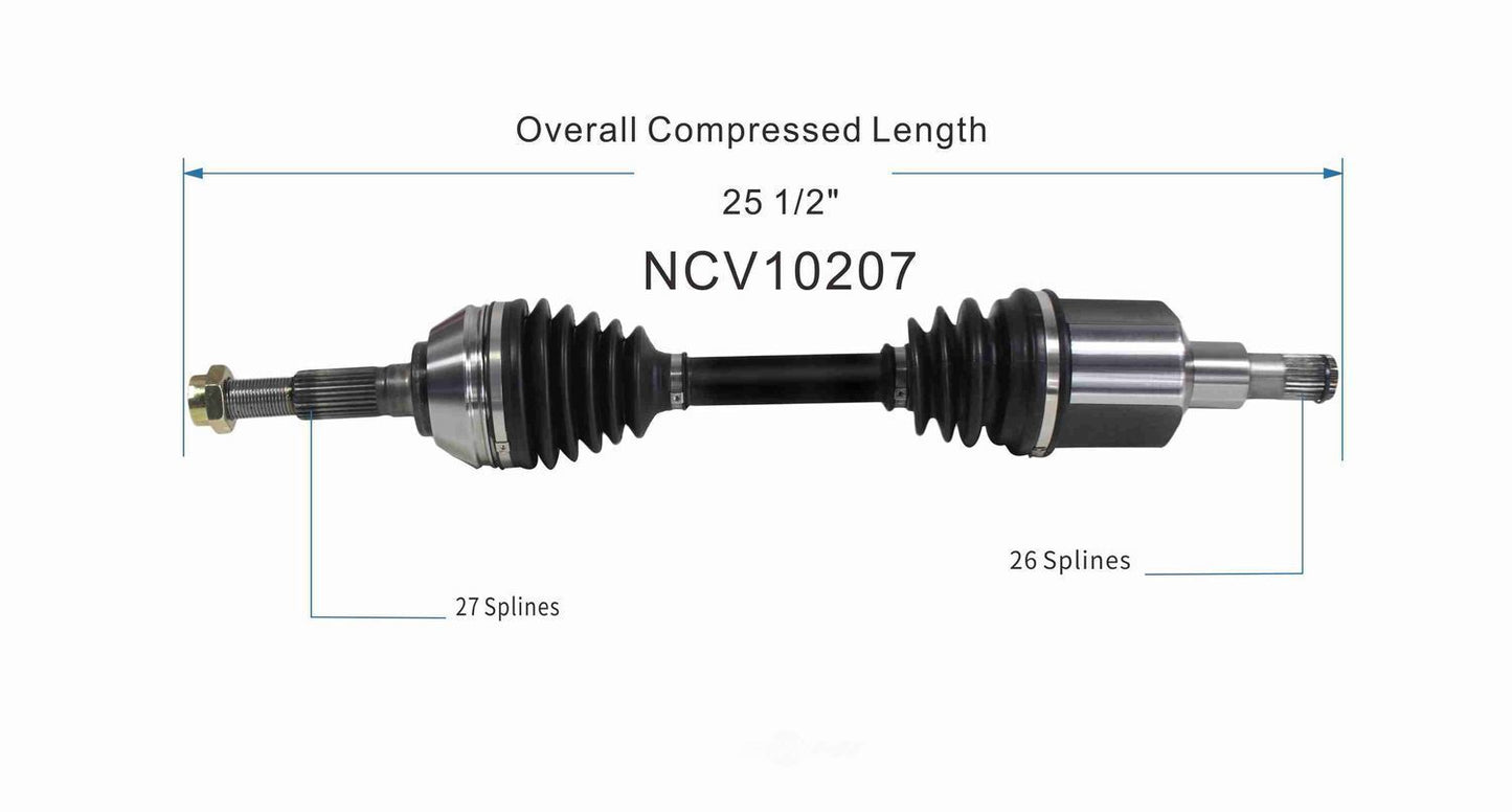 GSP North America NCV10207 CV Axle Assembly
