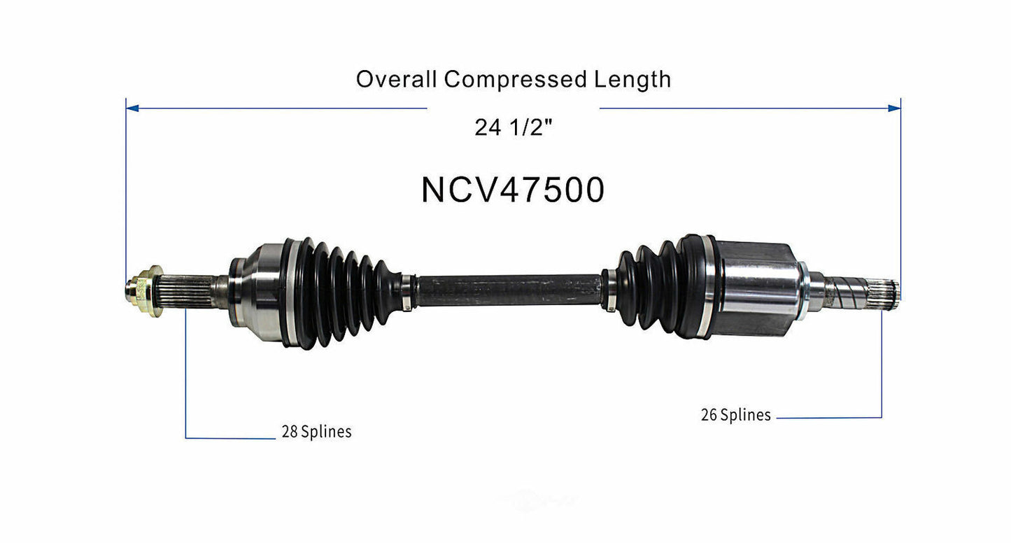 GSP North America NCV47500 CV Axle Assembly