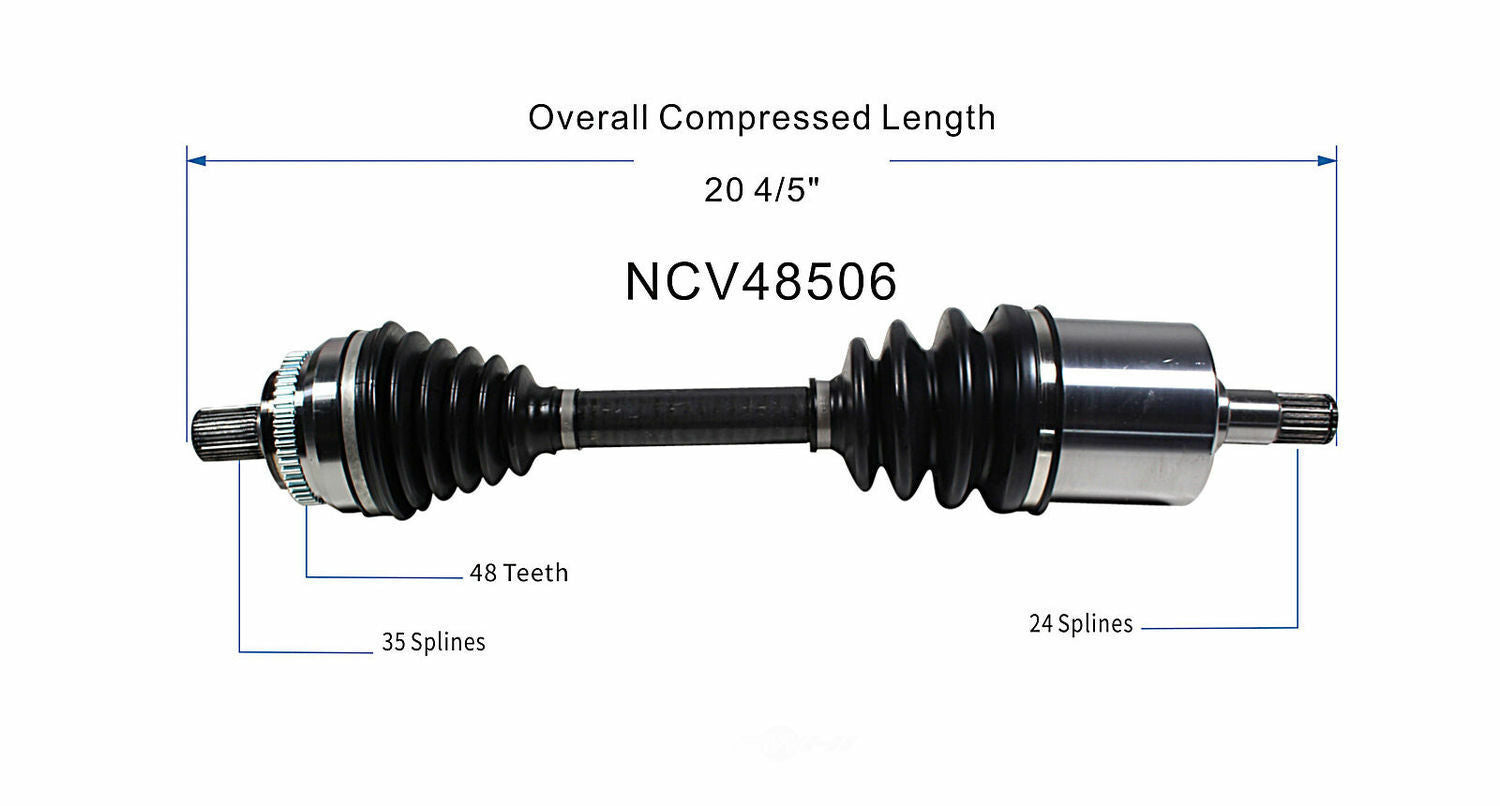 GSP North America NCV48506 CV Axle Assembly